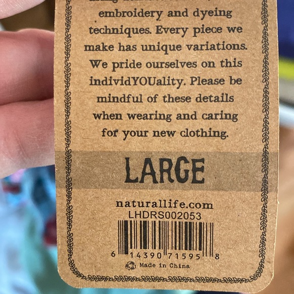 NWT Natural Life red/blue floral sundress/minidress - Picture 7 of 7